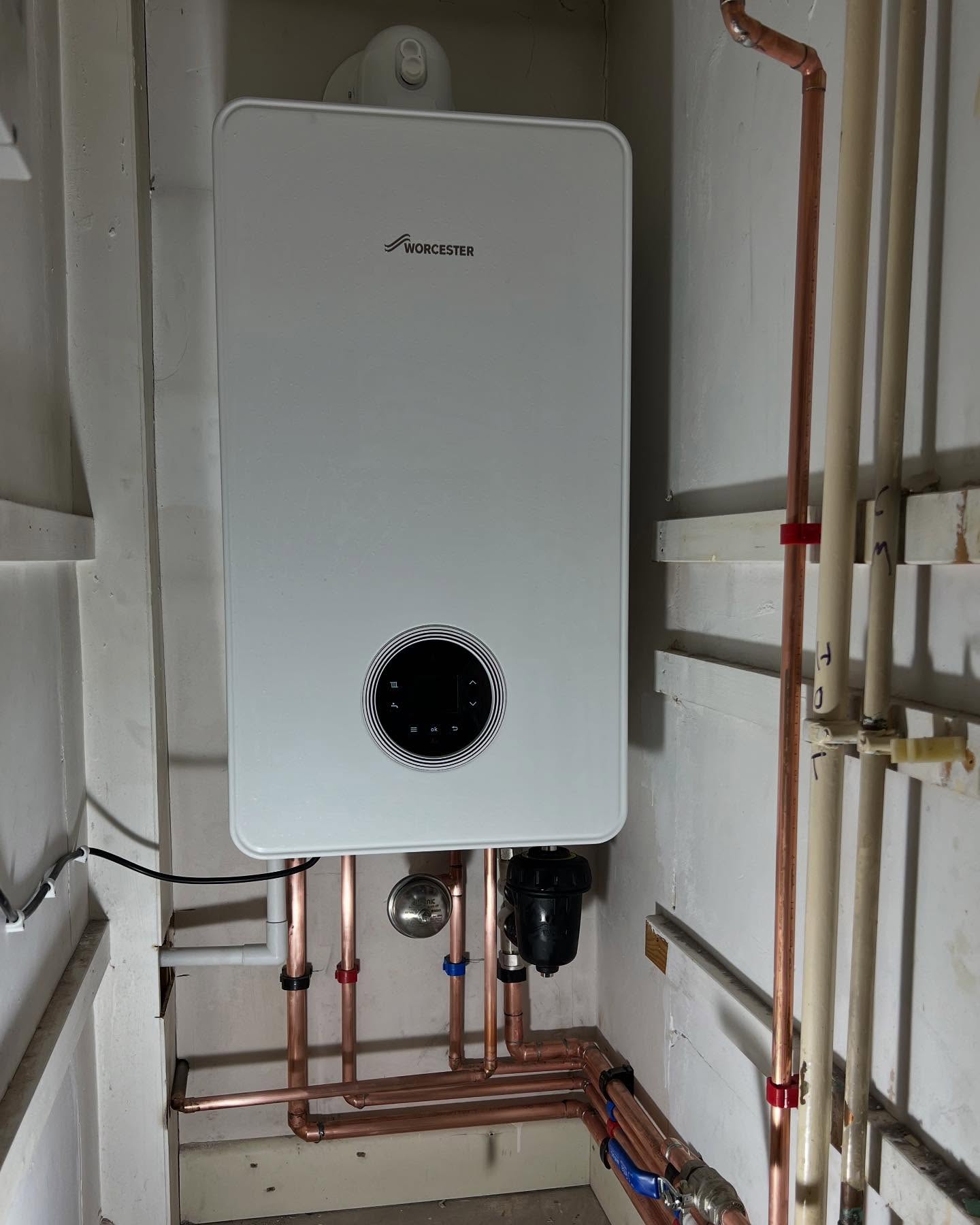 Heat exchanger after a service by George Ayres Plumbing