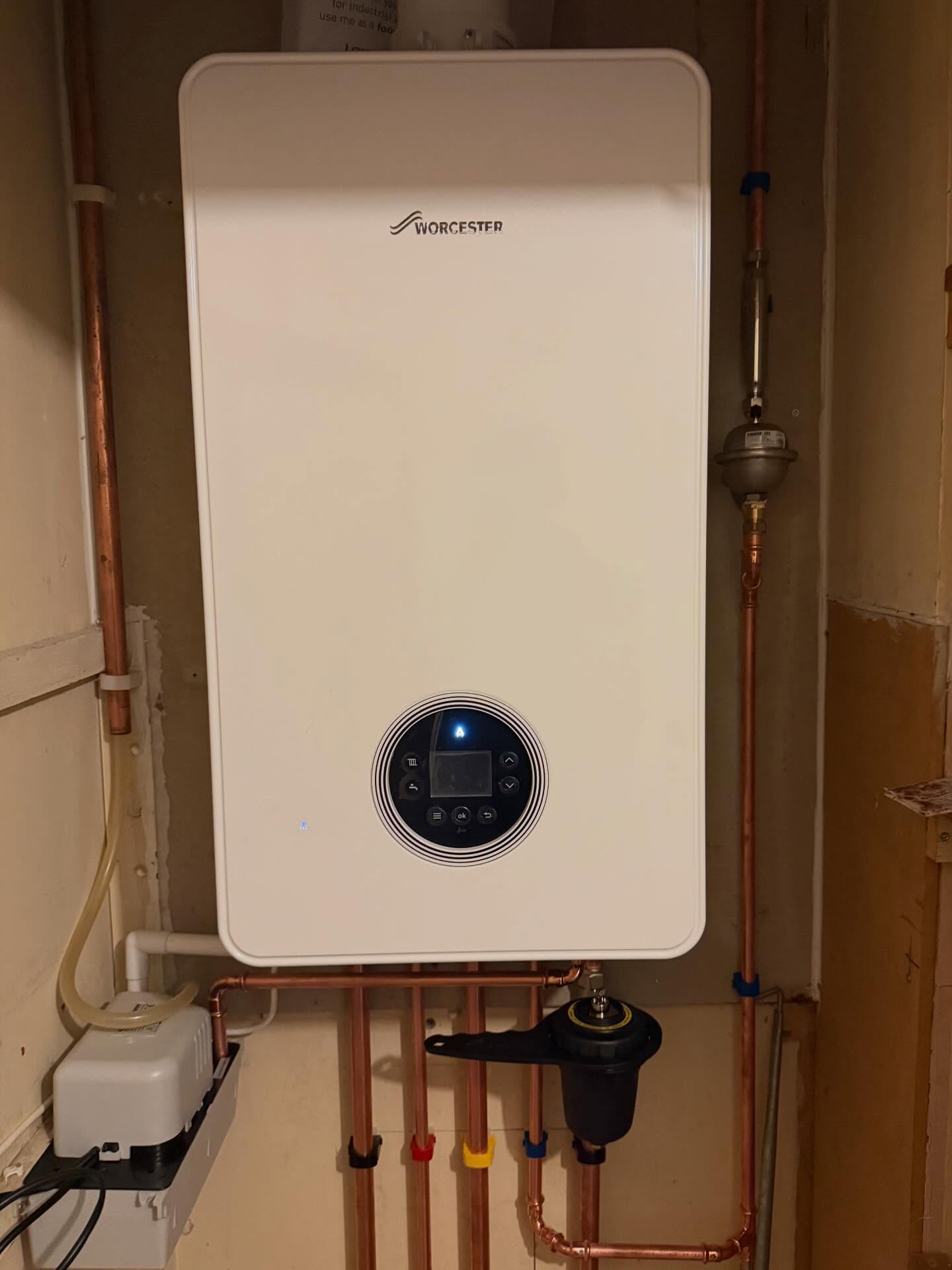 Boiler installation by George Ayres Plumbing